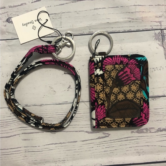 Vera Bradley ID wallet lanyard SET New - Picture 2 of 3